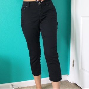 SO black ankle jeggings